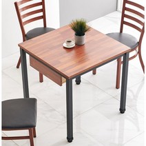 세련된 업소용 2인 소형 수저통 식탁 테이블600(6색) 다이닝룸 비싼 25평, 12.빈티지그레이/블랙