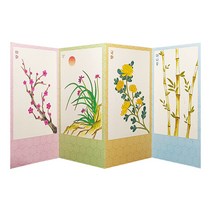 사군자 병풍(화첩)