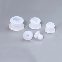 O-링고무키트4.5mm-50mm 실리콘 고무 스냅 온 그로멧 홀 플러그 엔드 캡 마개 와이어 케이블 보호 부시 씰, 02 Clear_02 5x2.5mm(10pcs)