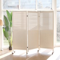 쁘레또 패널 갤러리 이동형 3단 원목 파티션 칸막이 까페 가벽, 스카이그레이