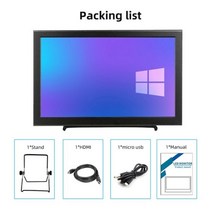 34인치모니터 와이드 세로 모니터 10.1 인치 2K IPS 휴대용 터치 스크린 게임용 HDMI 호환 스위치 라즈베리 파이 노트북 PS4 PS5 XBOX, [02] 10.1 2K  touch