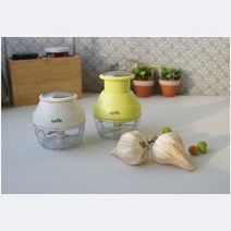 다진마늘기계 바게트 마늘빵 수동믹서기 다지는기계 야채다지기, 1개, 그린