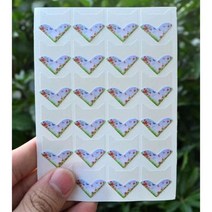 사진앨범 접착식 포토 미니 DIY 수제 스크랩북 장식 스티커 사진 앨범 15 색 러브 시리즈 코너 24 장, Style 15