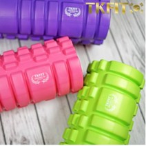 TKFIT EVA 마블 폼롤러 입체형 그리드 61cm 트리거 포인트, 그린