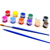 아크릴 물감 12 색 waterbrush 안료 의류 섬유, 세트, 12색