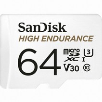 샌디스크 MicroSDXC High Endurance CLASS10 UHS-I U3 V30 MLC 64GB 메모리카드