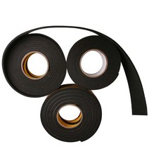 스펀지테이프 EVA 단면 흑색 폭 10mm 두께3mm