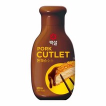 CJ 백설 돈까스 소스 255g 우스타소스 데미그라스소스 오므라이스소스 튀김소스 고급스러운풍미, 7개