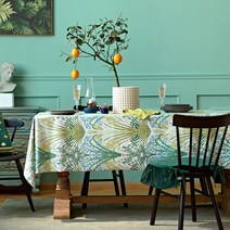 명품 식탁보 테이블보 윔지 Nabis ZBHRSJ, 130 * 130cm / 차 테이블, Huajian 밀밭 구유 (소)