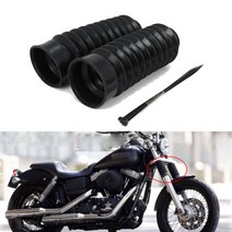 호환 오토바이 튜닝 부품 정비 할리 다이나 와이드 글라이드 efi fxdwgi fxdwg 2pcs 49mm 고무 프론트 포크 커버 각반 게이터 부츠 프로텍터 쇼크 업소버, 없음
