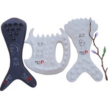 박정덕접시 괄사 이지셀프-페이스 두피 바디 마사지 얼굴 관리 경락 도구, 1개, 이지셀프(페이스)