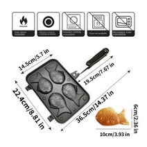 붕어빵기계 만들기 디저트 와플 붕어빵 프라이팬, 4 holes