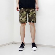 바지샵 카모 5부 카고밴딩반바지(S~XL)