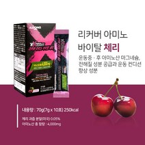 일동 에너지젤 파워젤 6가지맛 마라톤 자전거 수영 헬스, 1box, 일동아미노워터 체리(10포1박스)