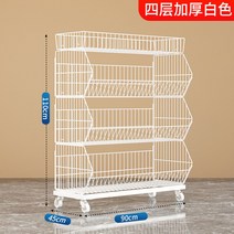 슈퍼마켓 마트 과자 pc방 진열대 진열 매대 선반 약국, 4단 화이트90길이45폭110높이