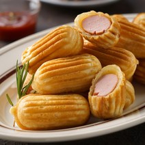 [하우스원푸드] 델리 한입 미니 츄러스 (소시지 550g 커스터드크림 750g) 아이간식 디저트, 1. 소시지 츄러스 (550g) 1봉, 1개