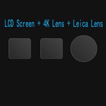 액션캠대여 초미니무선카메라 바디캠 Insta360 One R/RS 트윈 1 인치 에디션 4K 액션 카메라 Leica 렌즈 LCD 보호 필름 용 하드 유리 스크린 보호기 커버 케이, [03] 2 Lens and LCD, [02] For Insta360 one RS