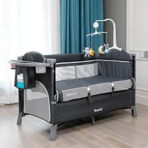 1인용 안락 흔들 의자 암체어 foldable baby crib 흔들 baby cot with 기저귀 테이블 cradle rocker kid game bunk bed for, 아기 침대 1