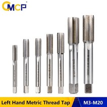 탭다이스 세트 핸드탭 나사 cmcp 1pc m2-m20 왼손 기계 탭 hss 철강 기계, 육군 녹색