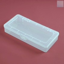 socean 빈 상자 소품통 플라스틱 박스 26x12.5cm 투명 소품 케이스 사각 프라스틱 박스 수납 공케이스 멀티 빈통 데스