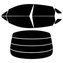 로톰 K5 측후면 썬팅필름 DIY 셀프 열차단 썬팅지, K5 3세대 (19-현재), RTF-4S 05 (진함), 기아