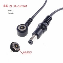 1 세트 8.5MM 직경 마그네틱 포고 핀 커넥터 남성 여성 1 극 방수 IPX7 Pogopin 보드 와이어 전원 충전 3A, 14 DC5.5x2.1 Female