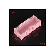 미니 스토리지 박스 SMD SMT IC 전자 부품 컨테이너 케이스 Diy 실용적 작은 쥬얼리 도구 비드 알약, Pink, 10pcs