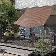 쿨라루 사각 그늘막 쿨쉐이드 2.0 x 2m 브라운 비가림 테라스 어닝 비막이 코스트코