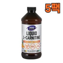 NOW Sports 나우스포츠 엘카르니틴 1000mg 리퀴드 트로피칼 473ml, 5팩