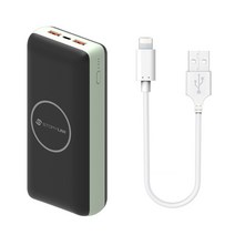 스토리링크 무선 대용량 PD/QC 3.0 고속충전 보조배터리 30000, 무선 보조배터리 30000 SKP-P30K, +8핀케이블