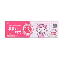 튼튼이치약 헬로키티 딸기 80g / 유아치약, 3개