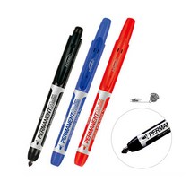 모리스 퀵마카 퍼머넌트 유성매직 MRP105 검정 1자루, 1개