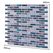 롱브릭타일 접착식파벽돌 파벽돌 Vividtiles 껍질과 스틱 타일 3D 벽돌 효과 방수 부엌 Backsplash 장식, 01 VT001