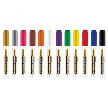 모나미 프로 페인트마카 유리 금속 거친표면 산업용, 금색