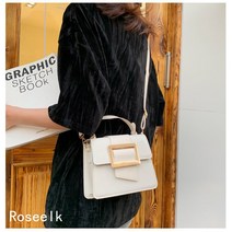 Roseelk 여성 미니 스퀘어백 크로스백 숄더백