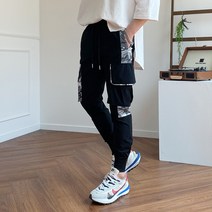 아이스 사이드 카모 밀리터리 빅사이즈 조거팬츠 3color