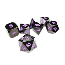 보드 게임 주사위 wetd metal dice polyhedral 7 die set many colors collection dnd bag rpg 게임 액세서리 큐브 파우치 인, 4