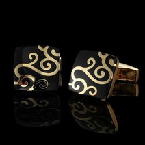 휴비나인 넥타이핀 골드 컬러 커프스 단추 레트로 패턴 포커 버드 매듭 물고기 총알 프렌치 셔츠 정장 액세서리 웨딩 주얼리