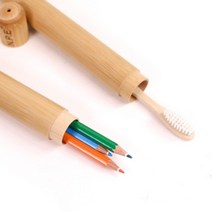 천연 대나무 칫솔 통 케이스 보관통 여행용, 상세페이지 참조