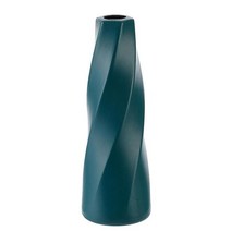 퍼스트 홈 데코레이션 세라믹 꽃병 깨지지 않는 내구성 있는 모던 심플한 장식 말린 흐름을, Blue