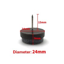 식탁 테이블 철제다리 펠트 발 패드 스키드 글라이드 네일 프로텍터 가구 의자 테이블 다리 하단 타일 플라, 17 R