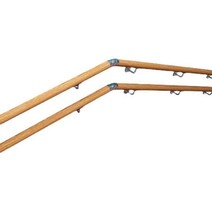 목재계단난간 원목 손스침 손잡이 나무 핸드레일, 120cm 고정 포인트 2개