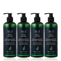 띵코 TC-7 켈프 씨위드 허브 스칼프 클리닉 샴푸 다시마추출물 500ml 4개세트, 단품(4개세트)
