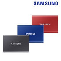 삼성전자 공식인증 포터블 T7 외장 SSD 1TB 블루/레드/그레이, 메탈릭 레드