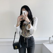 바네사 플라워 탑 뷔스티에
