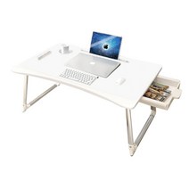 서랍 일체형 좌식 대형 접이식 침대 책상 베드 테이블, 아이보리