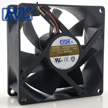 1pcs da09238b24h 018 9238 92mm dc 24v 0 7a 컴퓨터 서버 인버터 서버 사각 냉각 팬 avc용 3선식, 없음