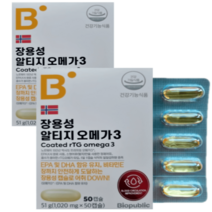바이오퍼블릭 장용성 rTG 알티지 오메가3 50캡슐 x2박스
