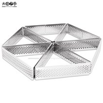 타르트틀 101x101x20mm 삼각형 천공 타트 링 304 스테인레스 스틸 타르트 몰드 과일 파이 에그 만들기, [04] 101x101x20mm 8pcs
