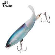 떡밥 투척기 낚시 프로펠러 트랙터 표면 미끼 10cm 13g 개 회전 소프트 테일 워 블러 3D 눈 인공 하드, 05 F_01 100mm